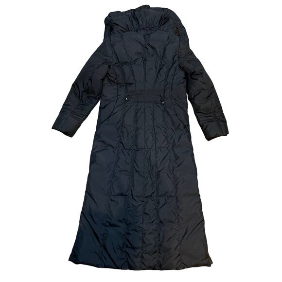 Cole Haan Black Long Puffer Coat Down Feather Womens Sz Medium - Picture 2 of 16